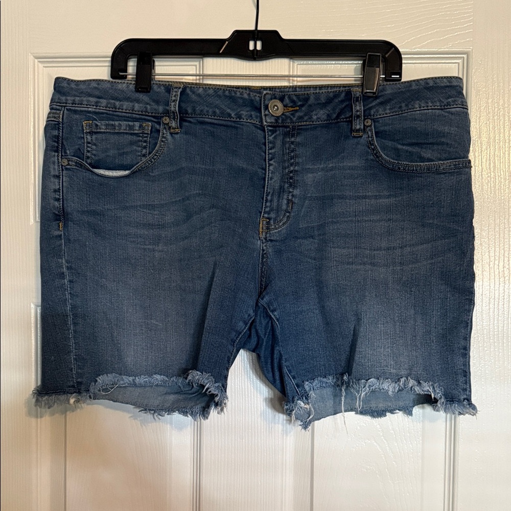 CAbi Dark Blue Jean Shorts